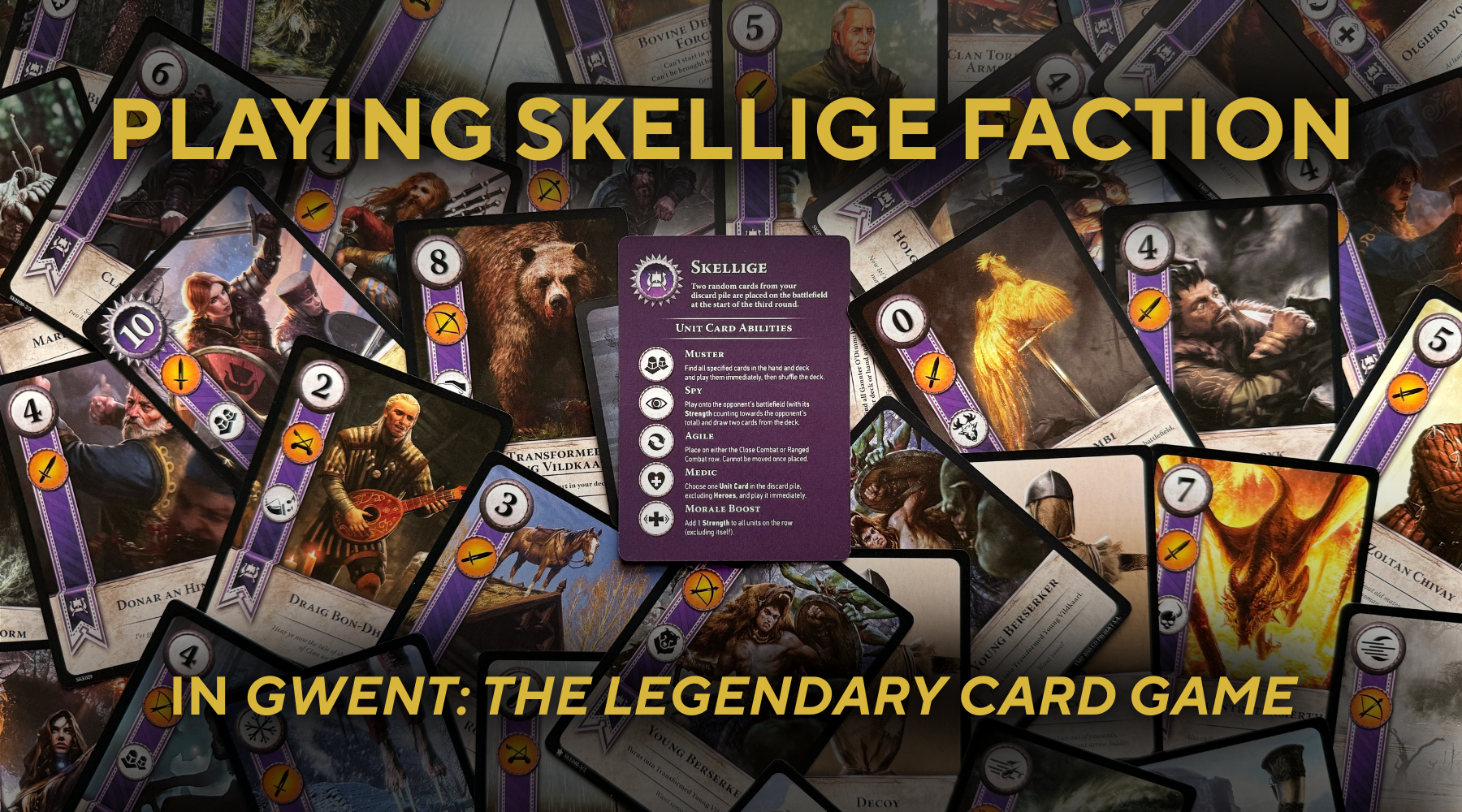 gwent rare cards 10 Legendary Ballad Northern Realms Booster Pack | based card game to your tabletop The Witcher 3: The Five